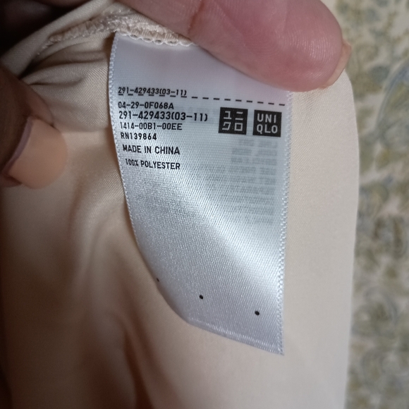 Uniqlo Long Sleeve Paisley Printed Dress Size Large - Picture 10 of 11